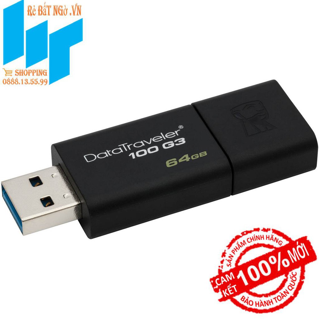 USB 64GB 3.0 DT100G3 BH 60T | BigBuy360 - bigbuy360.vn