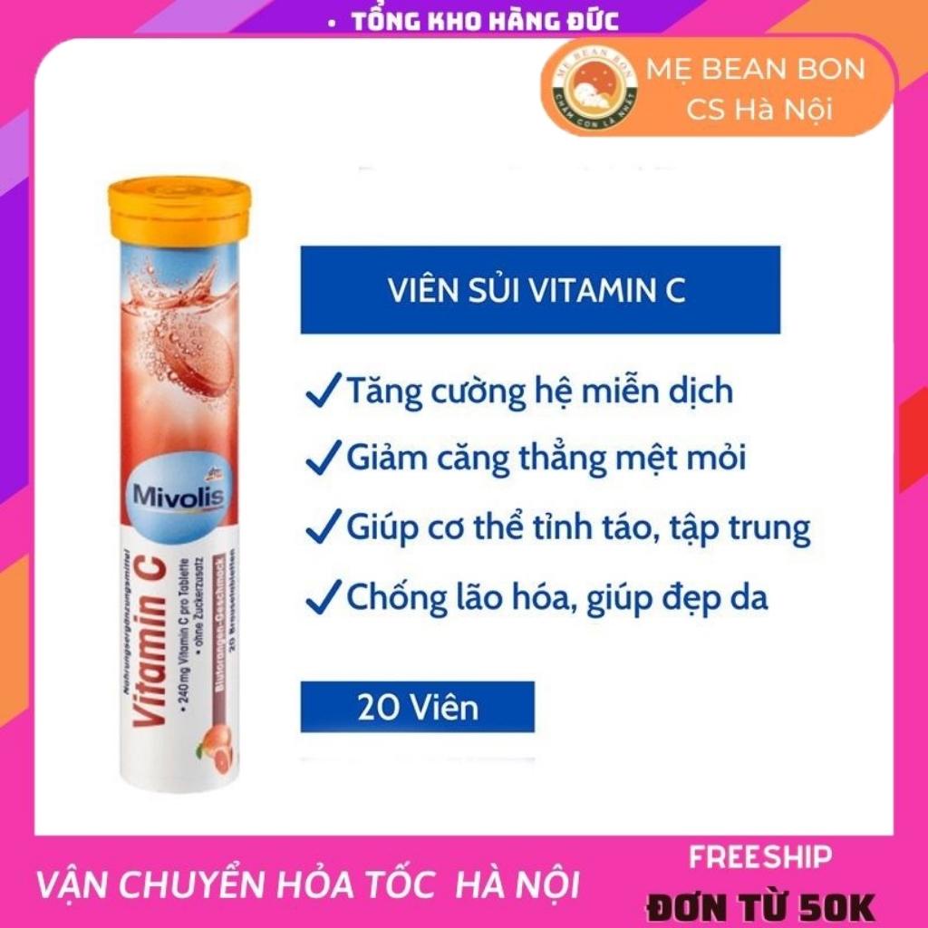 Viên Sủi Vitamin Tổng Hợp Mivolis vitamin c tăng cường sức đề kháng hệ miễn dịch cho cơ thể của Đức - mẹ bean bon