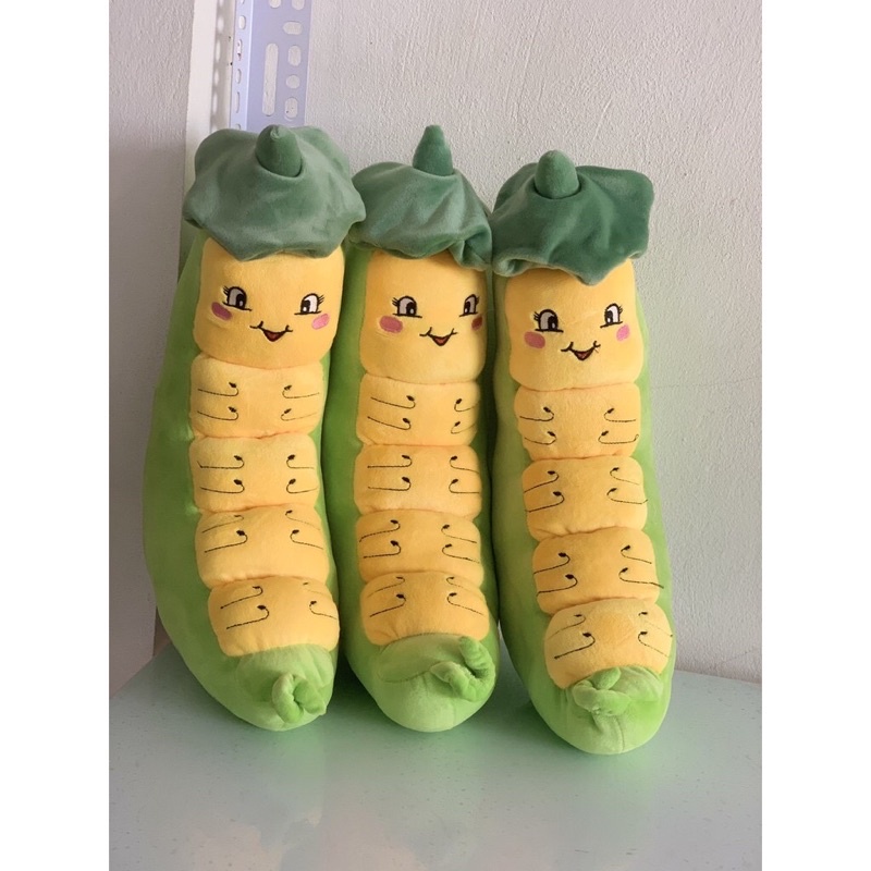 Gấu Bông Sâu Khoai Đội Lá Đáng Yêu - Gối Ôm Sâu ❤️Xưởng Gấu Hoa Bình❤️