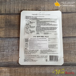 Mặt Nạ Giấy Dưỡng Da Nha Đam Purederm [01 Miếng/Gói 23g] [Hàn Quốc]