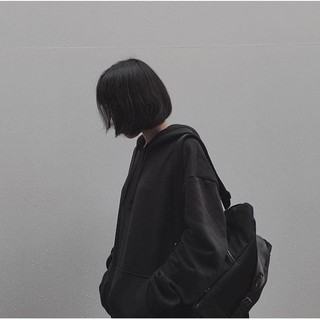 [UNISEX] HOODIE BASIC - HOODIE TRƠN - ĐEN