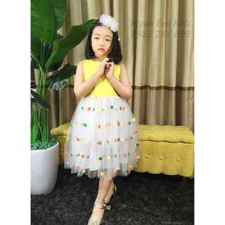 Váy công chúa chấm bi siêu xinh