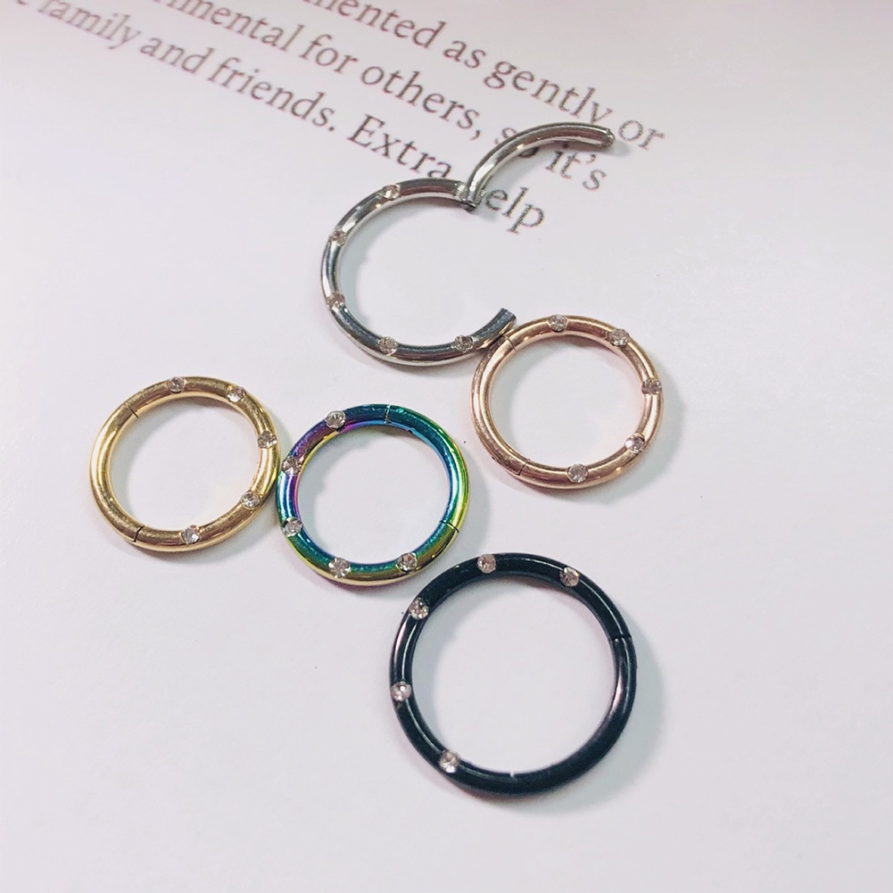 Khuyên Mũi Nhỏ Bằng Thép Không Gỉ 1.2mm Nhiều Màu Mới Cho Nam Và Nữ