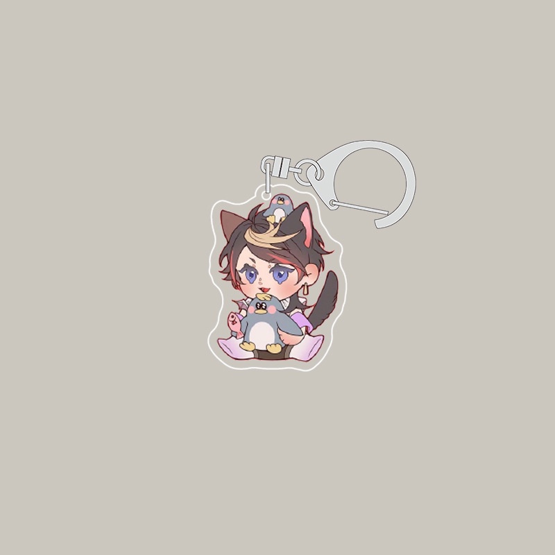 Móc Khóa Nhựa Acrylic Hình Anime NIJISANJI Vox Mysta Ike Lca Shu