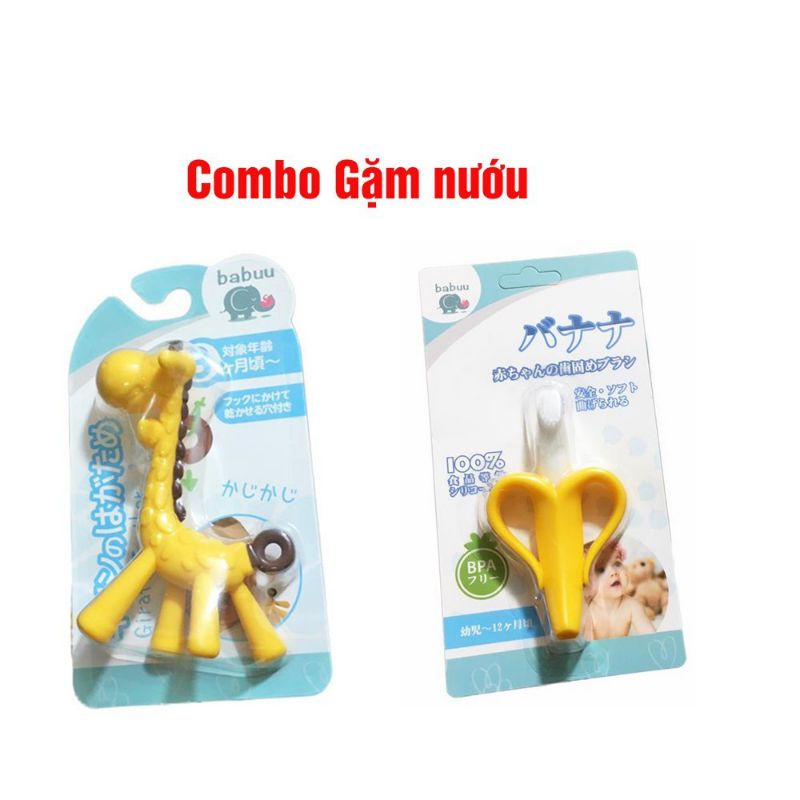 Combo ngậm nướu hình hươu và chuối Babuu babay nhật bản