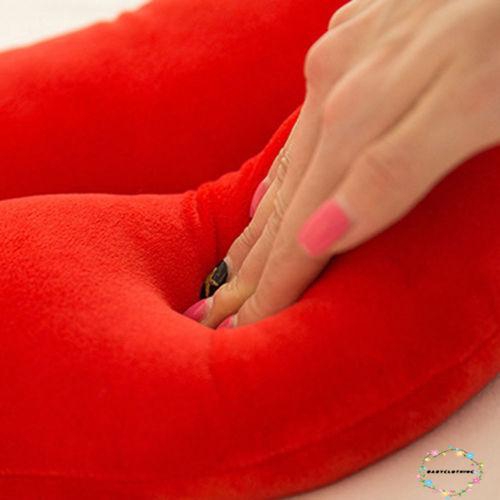 ღWSVღCotton Lip Shaped Pillow Case Sofa Waist Throw Cushion Cover Home Decor new hot