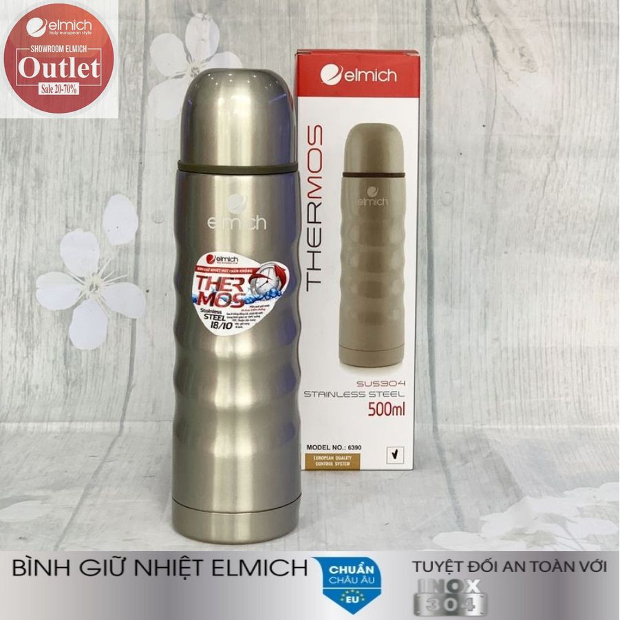 Bình Giữ Nhiệt Inox 304 Nóng 8h Lạnh 12h ELMICH El6390 500ml