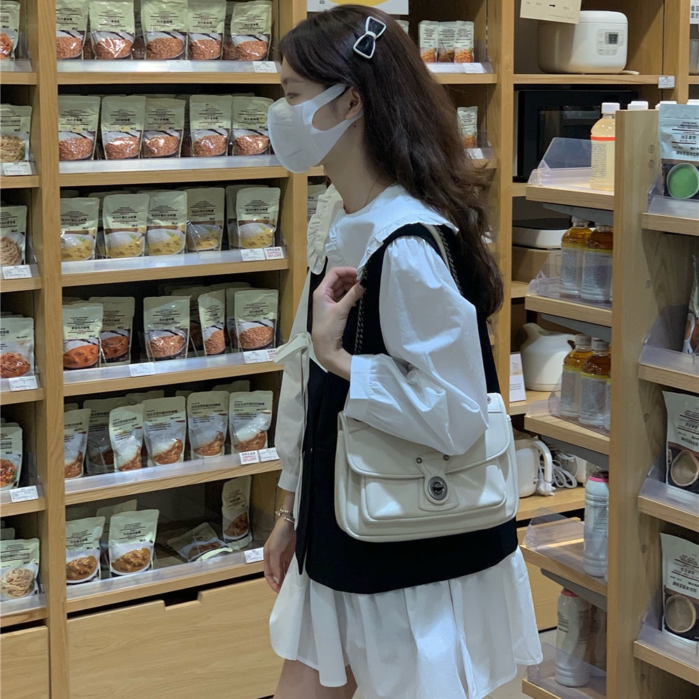 Đầm Tay Dài Cổ Búp Bê Mới