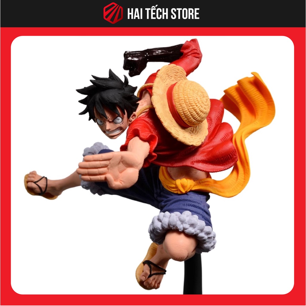 Mô hình One Piece Luffy mũ rơm haki vũ trang cao 20cm, figure anime one piece decor trang trí siêu chất