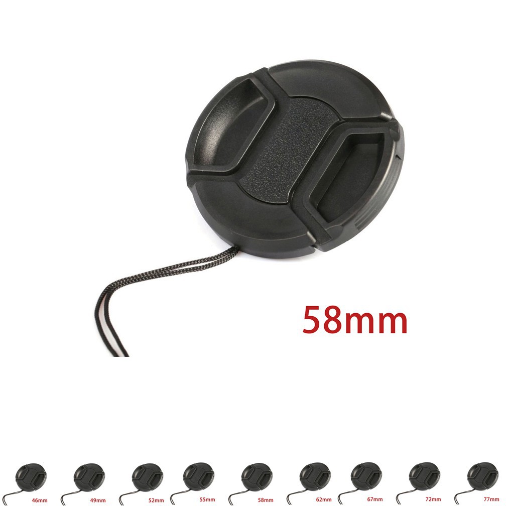 Nắp đậy ống kính Camera Canon Nikon 46/49/52/55/58/62/67/72