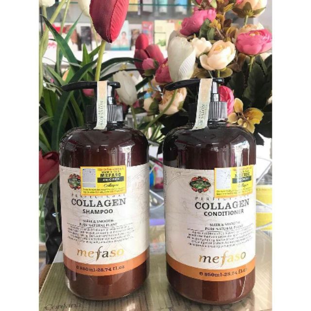 Cặp gội _ xả collagel mefas