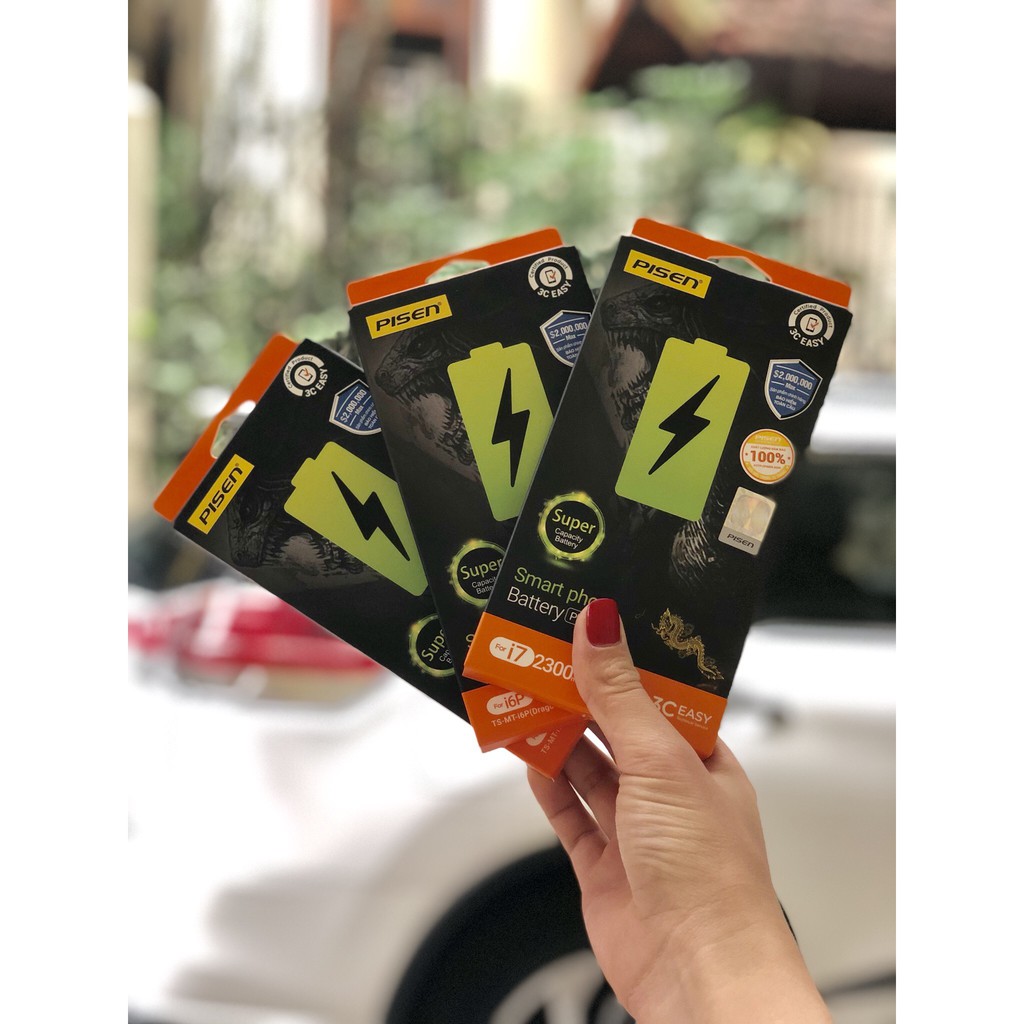 Pin Pisen Dragon Dung lượng siêu cao cho ip 6/6s/6plus/6splus/7/7plus/8/8plus/X - Hàng Chính Hãng