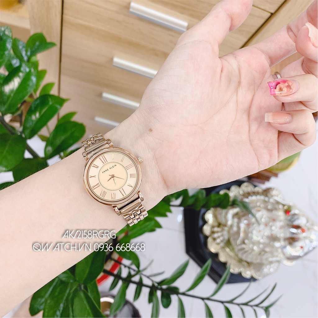 Đồng Hồ Nữ Anne Klein AK/2158RGRG 30mm - Dây hợp kim mạ vàng hồng