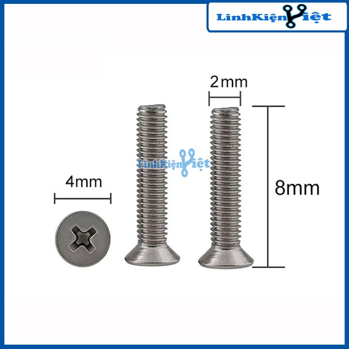 Ốc M2-8mm Ốc Bắt Động Cơ 180