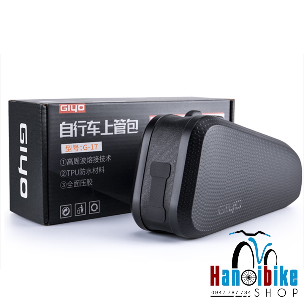 Túi treo khung xe đạp Giyo để trên loại khóa dọc chống nước