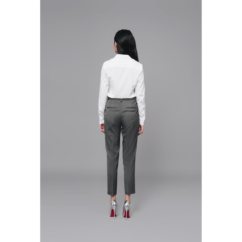 Quần rayon kẻ ghi đậm Q730 NỮ TNG