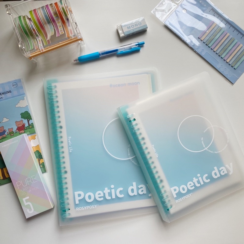 [BINDER POETIC DAY] Sổ còng bìa cứng size A5, B5 học tập siêu chắc chắn