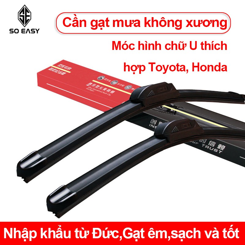 01 cần gạt mưa xương mềm cho xe hơi 4 -5 đến 7 chỗ,chổi gạt mưa ô tô lưỡi silicon,thanh gạt nước không xương chống trầy