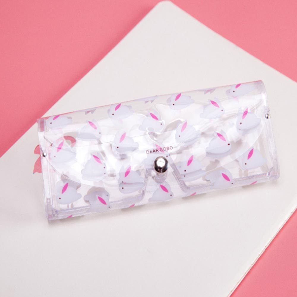 MXGOODS Hộp đựng mắt kính trong suốt in họa tiết trái cây động vật dễ thương nhỏ gọn bảo vệ nhiều màu sắc