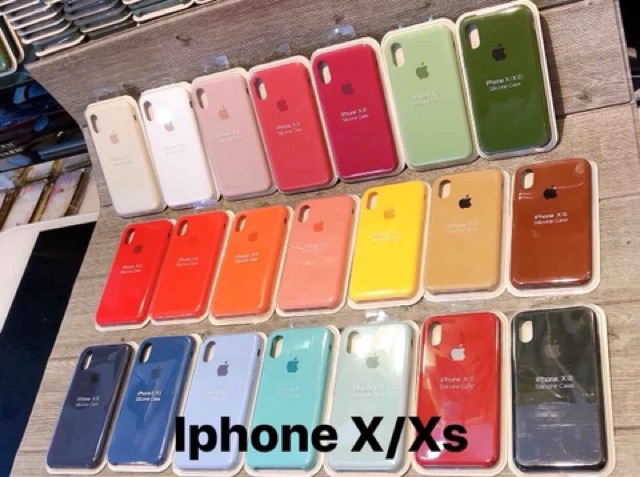 Ốp Chống Bẩn Logo Táo Cho iPhone 6/6s/6s Plus - 7/8/7 Plus/8 Plus - X/Xs/Xs Max - 11/11 Pro/11 Pro Max Đủ 15 Màu | BigBuy360 - bigbuy360.vn