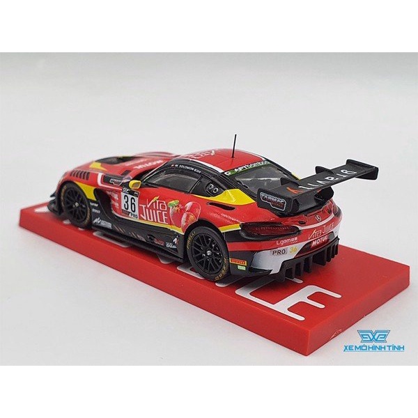 Xe Mô Hình Mercedes-AMG GT3 Matt Solomon Tỉ lệ 1:64 Hãng sản xuất Tarmac Works( Đỏ Juice )