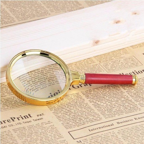 Kính Lúp 3D Phóng To MAGNIFIER 80mm Viền Vàng