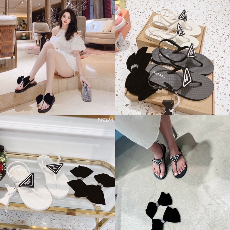 Sandal prada 4 chi tiết fullbox kèm phụ kiện