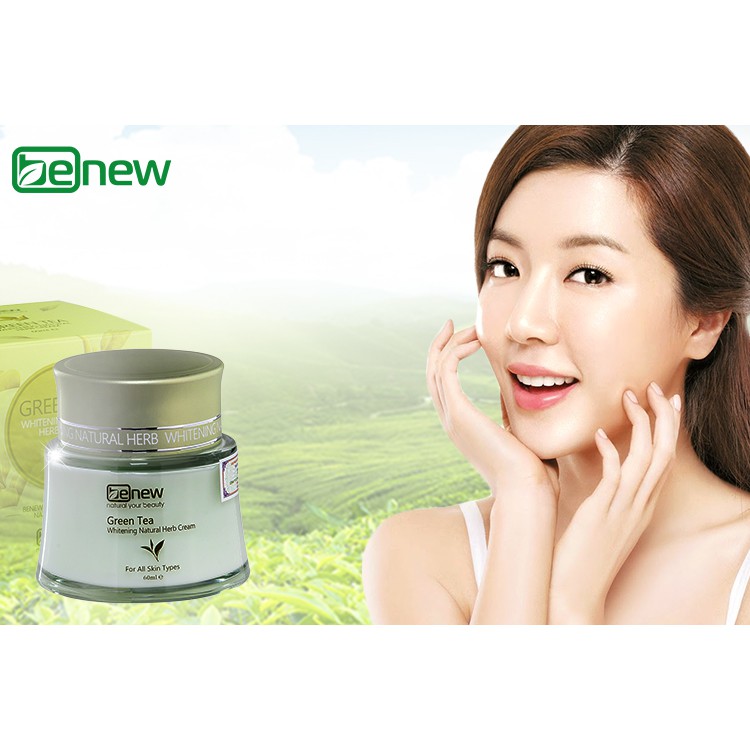 HÀNG CHÍNH HÃNG - Kem xóa mụn thâm, dưỡng trắng da trà xanh BENEW Green Tea Hàn quốc 60ml /Hộp