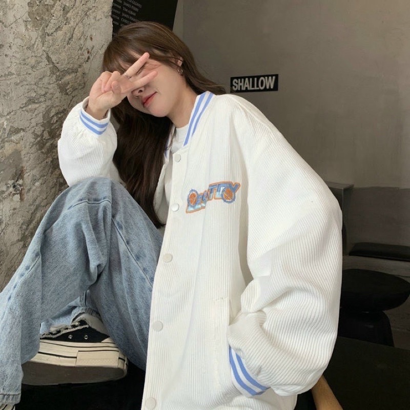 Áo khoác bomber nhung tăm thêu LESATLY,hàng 2 lớp dày dặn bao đẹp chuẩn shop