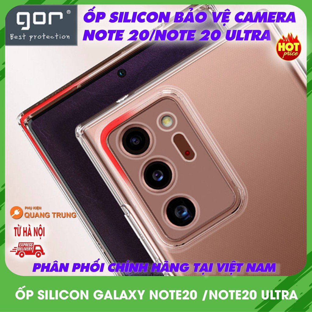 Ốp silicon bảo vệ camera chính hãng Gor dành cho note20 và note20 ultra