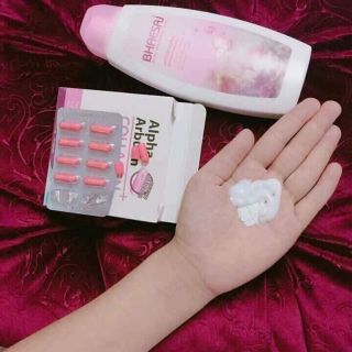 Viên trôn kích trắng cho kem body alpha arbutin 3plus