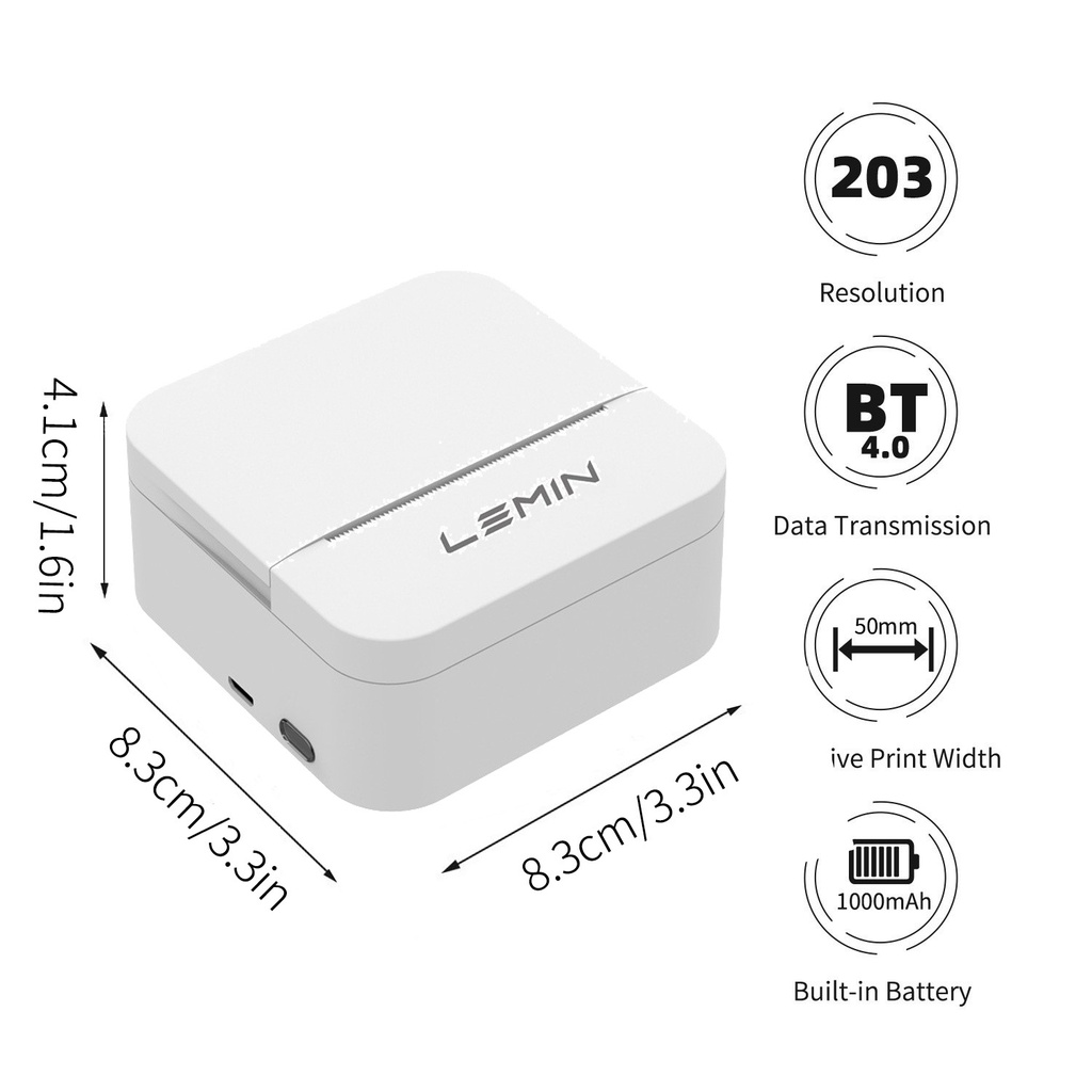✨Giá Thấp Nhất✨ Máy In Nhiệt Mini Cầm Tay L1S