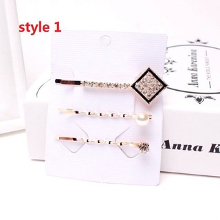 Set 3 kẹp tóc đính đá hàn quốc