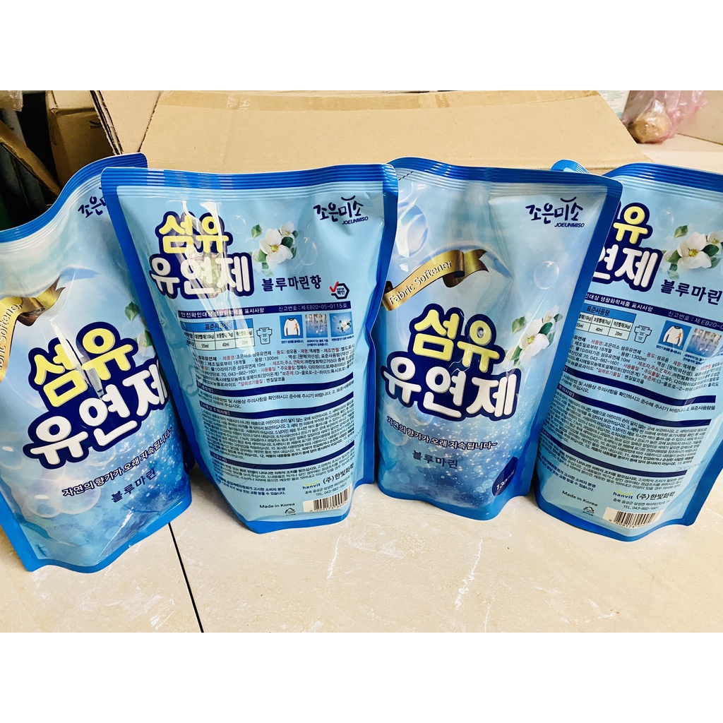 Nước xả vải ⚡FREESHIP⚡ Joeunmiso Hàn Quốc 1300ml hương Đại Dương