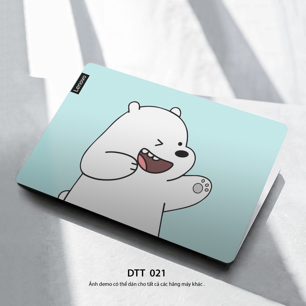 Miếng Dán Laptop Mẫu Chủ Đề WeBarBear Siêu Dễ Thương