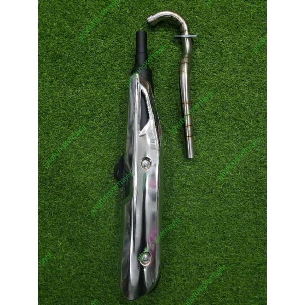 Pô wave @ 2017 giả zin móc nỉ kèm cổ inox 304 quay titan không bay màu lắp các dòng xe Honda như zin  msp 0054