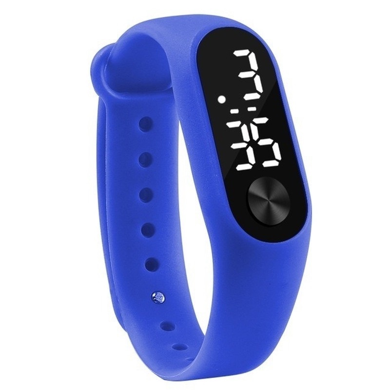1 Đồng Hồ Đeo Tay Kỹ Thuật Số Dây silicone Màn Hình Cảm Ứng Dành Cho Nữ
