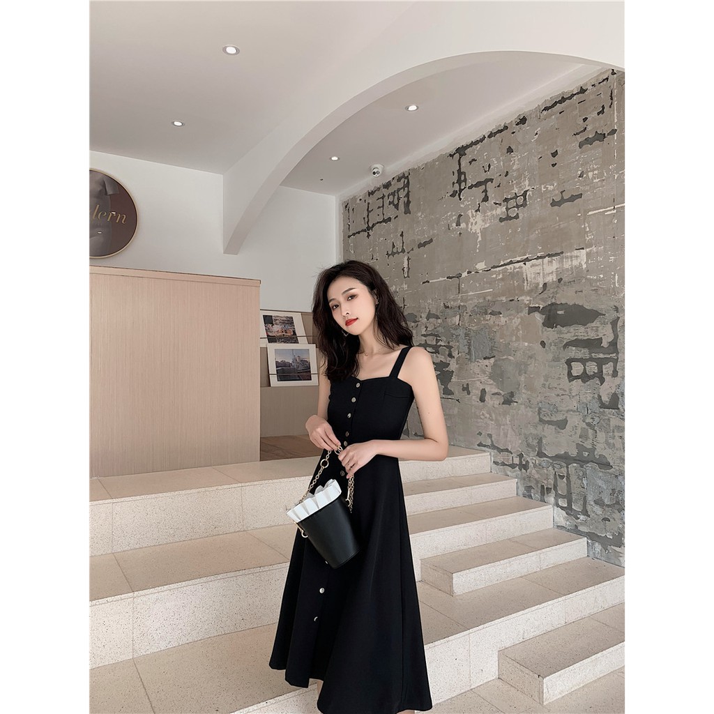 Váy Hai Dây ⚡️ẢNH THẬT⚡️ Váy Đầm Hai Dây Chất Cotton Cực Mát, Dáng Dài Xòe | BigBuy360 - bigbuy360.vn