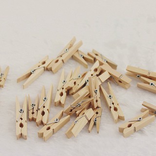 Bộ 50 kẹp gỗ mini treo ảnh