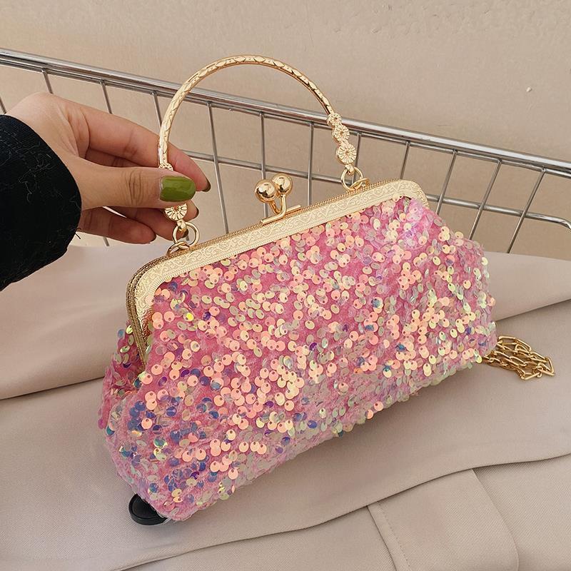 Túi Đeo Chéo Đính Sequin Lấp Lánh Thời Trang 2022 Cho Nữ
