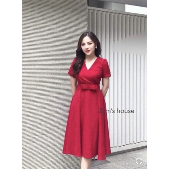 Váy đầm đỏ diện Tết, Noen size S M đẹp lắm ạ. .đnn.