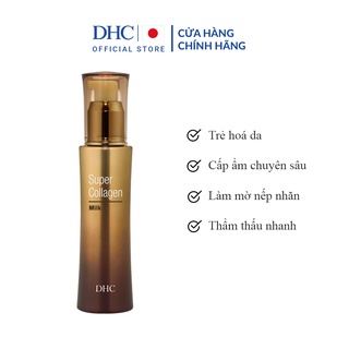 Sữa dưỡng da siêu Collagen siêu thẩm thấu giúp trẻ hóa làn da, cấp ẩm, làm mờ nếp nhăn - DHC Super Collagen Milk 80ml