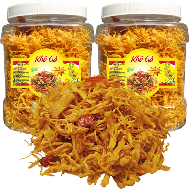 [Combo 2 Hũ] 500G Khô gà lá chanh + 500G Khô gà bơ tỏi hiệu TPS | BigBuy360 - bigbuy360.vn