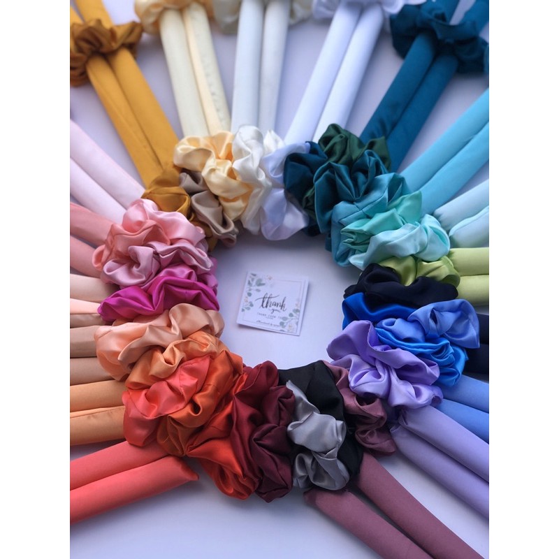 Thanh cuốn tóc xoăn không dùng nhiệt  - MÀU PASTEL [tặng scrunchies+ kẹp tóc+ sticker]