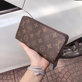 Combo ví lv 2 khoá kéo hàng đẹp dập hiệu đầy đủ fullbox