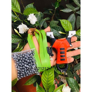 Ná Cao Su OneHit Thẳng - Màu Vàng - Có Tâm Ngắm , Khe Ngắm (Tặng 2 dây + 1 túi bi)