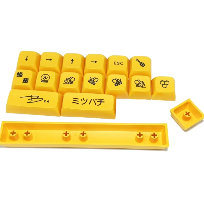 Nút Bàn Phím Cơ 17 Phím XDA Profile 6 25U In Họa Tiết Mật Ong Xinh Xắn