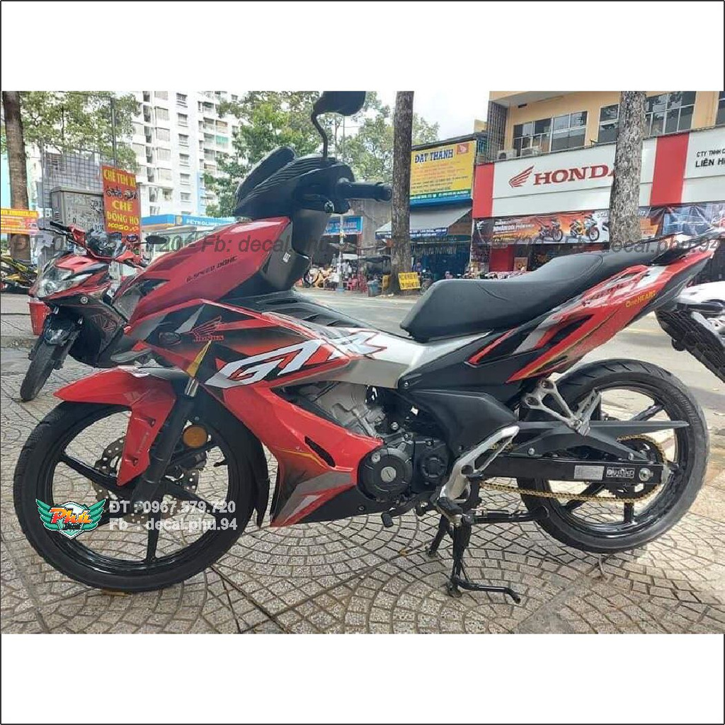 Tem Rời Winner X GTR đỏ đen (J)