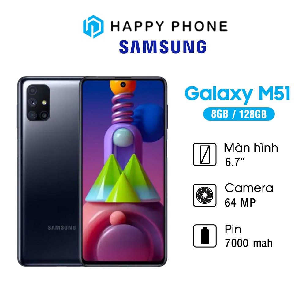 Điện thoại Samsung Galaxy M51 (8G/128G) - Mới 100%, Nguyên Seal, Bảo hành 12 tháng