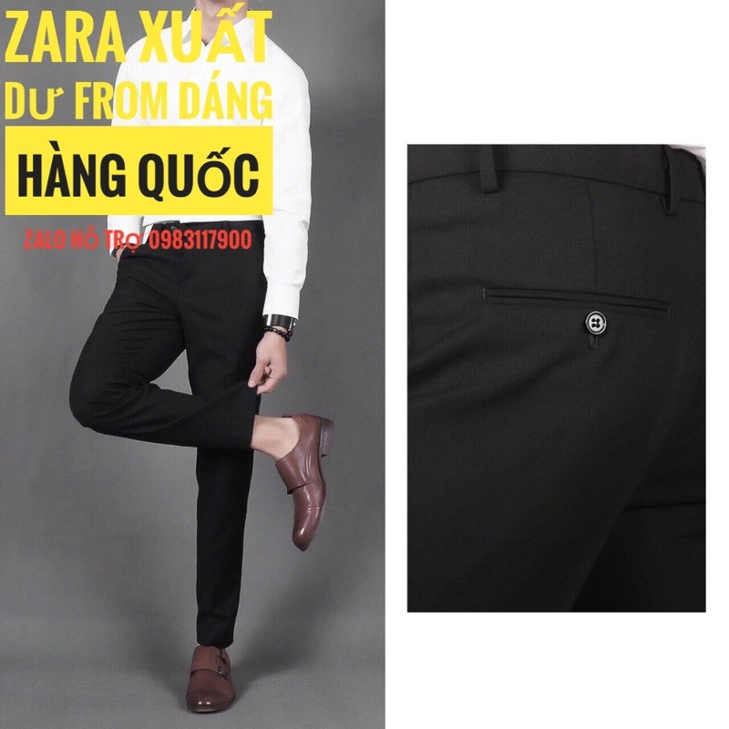 [zara]Quần Âu Nam, Quần Tây Nam Công  Sở Vải cotton Cao Cấp, Chống Nhăn, Không Bai, Không Xù | BigBuy360 - bigbuy360.vn
